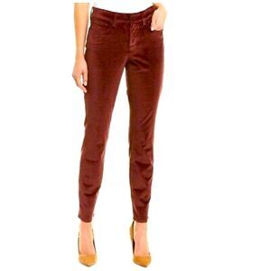 NYDJ Women's Ami Velvet Deep Currant/ Burgundy Legging-Jeans